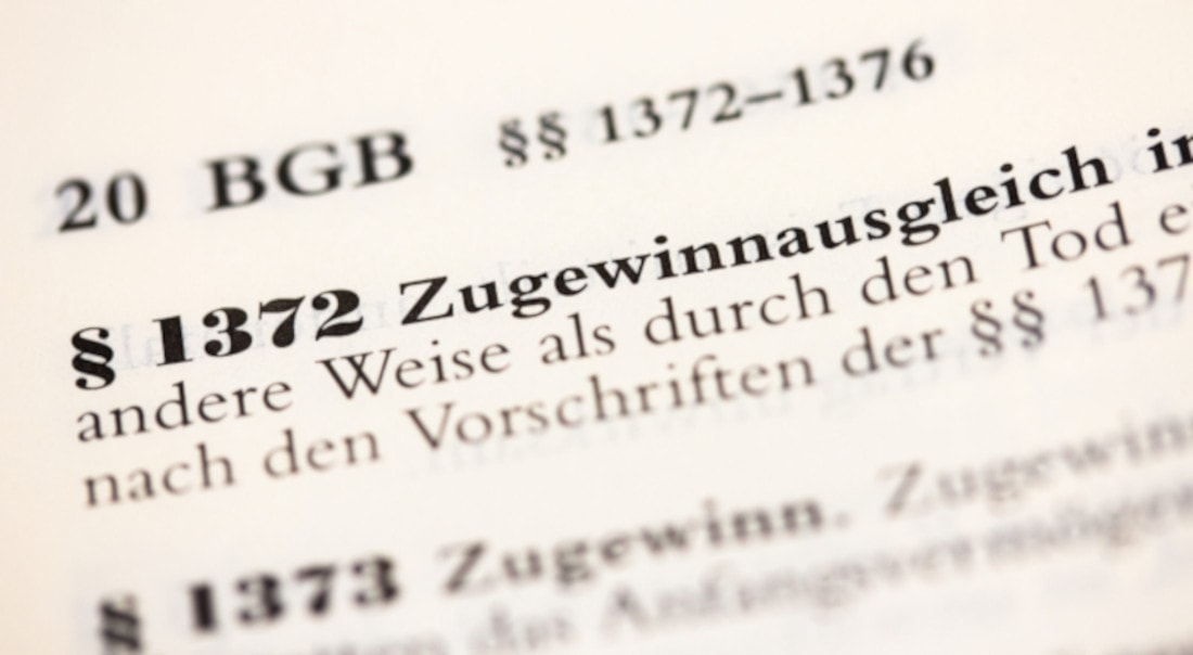 Zugewinnausgleich in § 1372 BGB