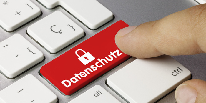 Datenschutz Tastatur Finger